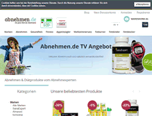 Tablet Screenshot of abnehmen.de